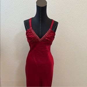 Zum Zum by Niki Livas Vibrant Red Party Gown